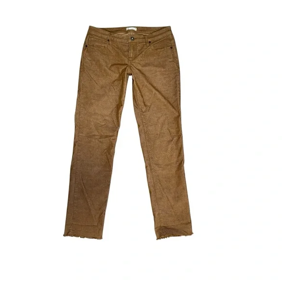 Carve Designs Carson Corduroy Pant Raw Hem Cord Organic Cotton Tan Women's 4 - Picture 5 of 9
